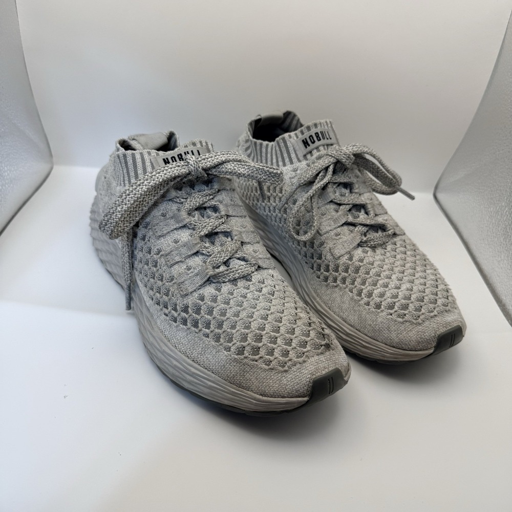 NoBull Allday Knit Cool Gray Running Shoes Sneakers Men's Size 7‎ Women's 8.5